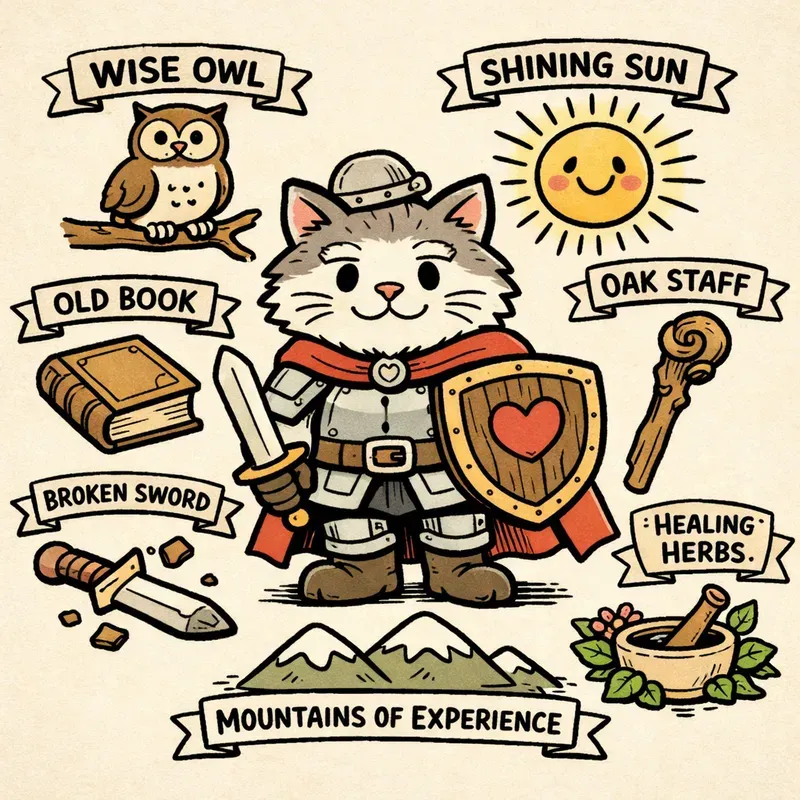Symbolic Cartoon Hero Illustrations