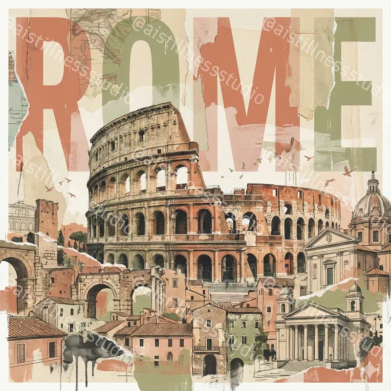 Editorial City Collage Posters