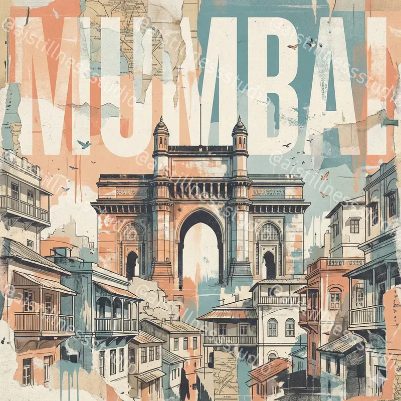 Editorial City Collage Posters
