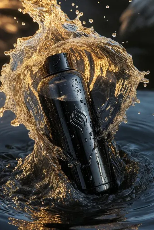 Viral Water Bottle Product Photography