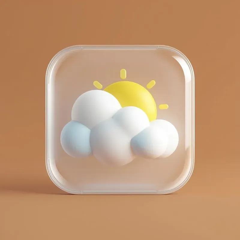 3D Translucent Glassmorphism Icons