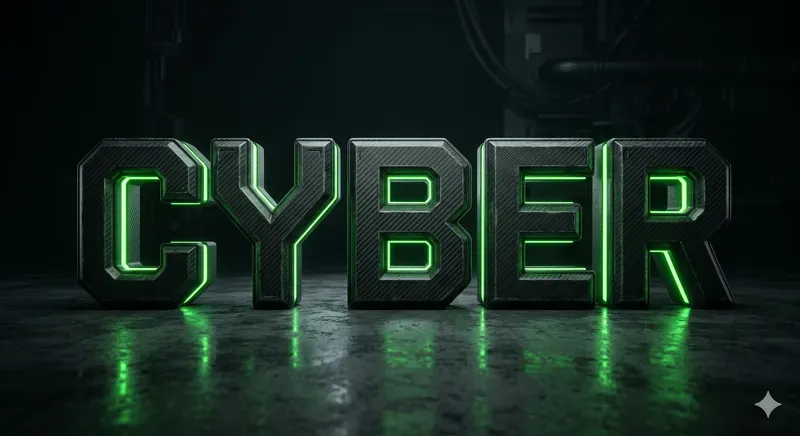 Futuristic 3D Chrome Neon Text Effects