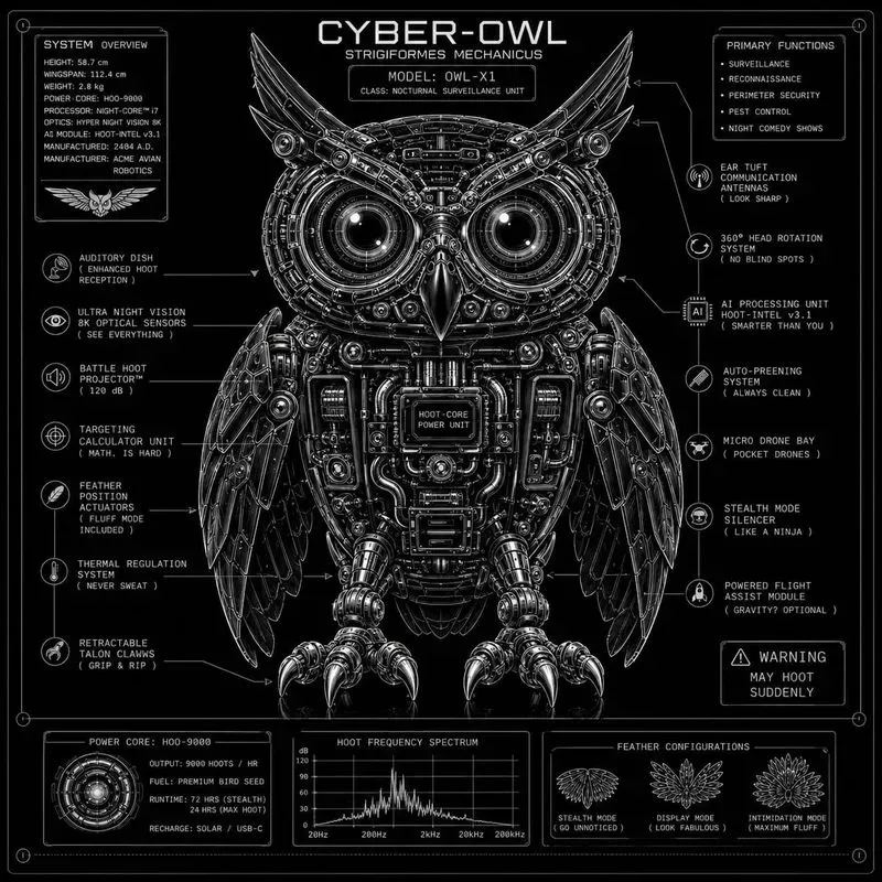 Funny Cyber Anatomy Blueprints