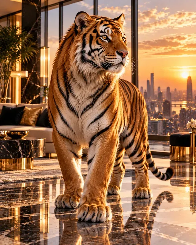 Animals In Luxury Portraits