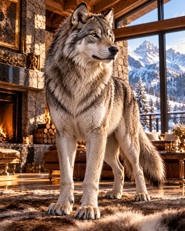 Animals In Luxury Portraits