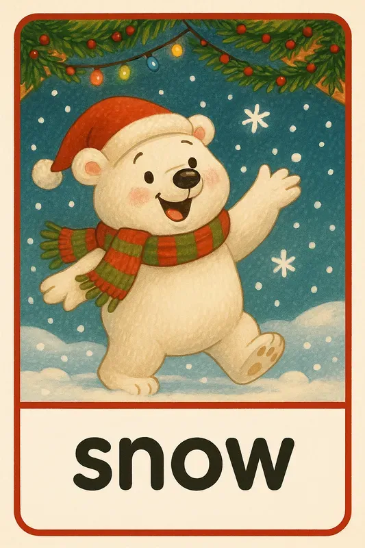 Christmas Learning Flashcards
