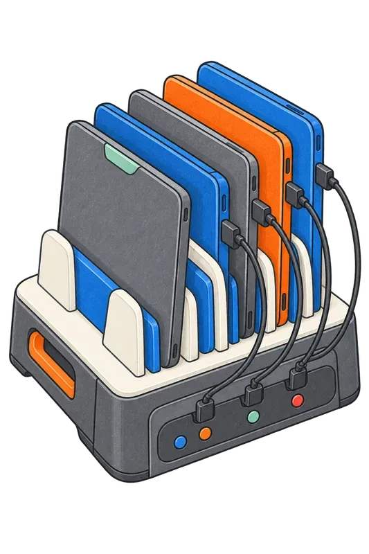 School Technology Handdrawn Clip Art