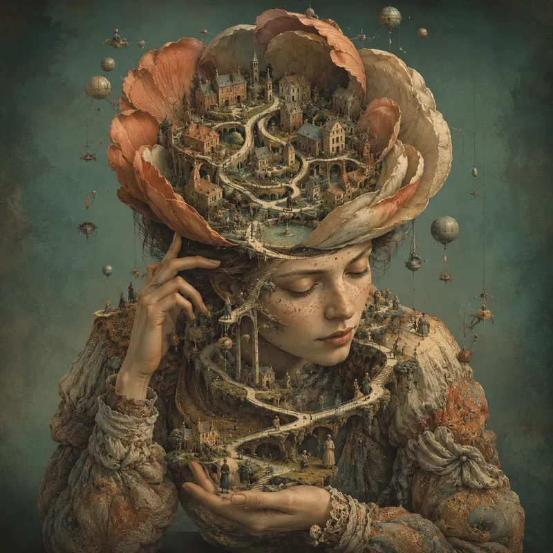 Surreal Minds In Symbolic Dream Worlds