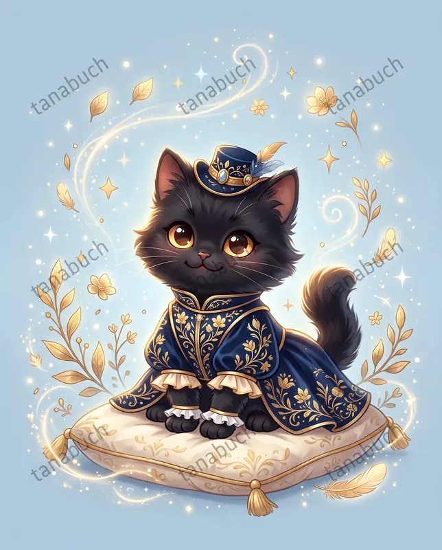 Blue Gold Fairy Tale Characters