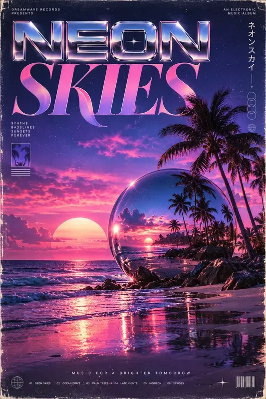 Vaporwave Editorial Posters
