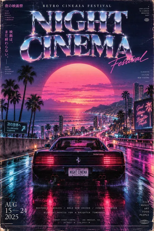 Vaporwave Editorial Posters