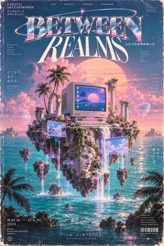 Vaporwave Editorial Posters