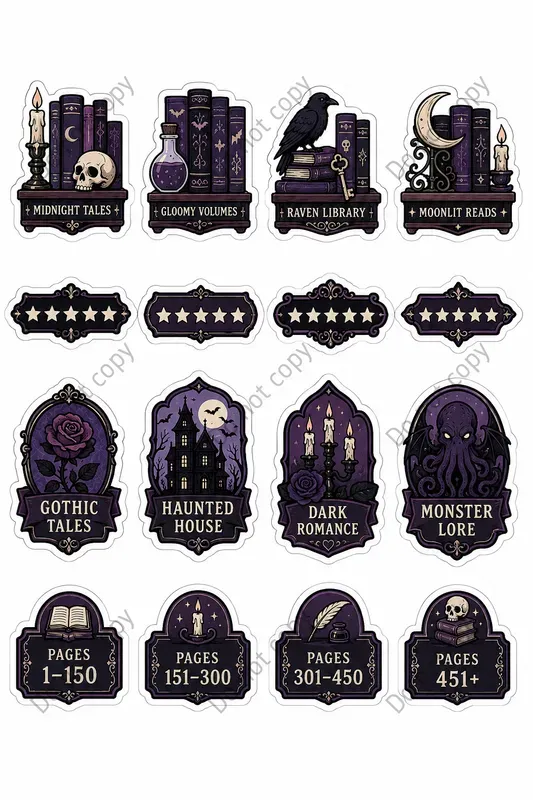Reading Tracker Sticker Sheets