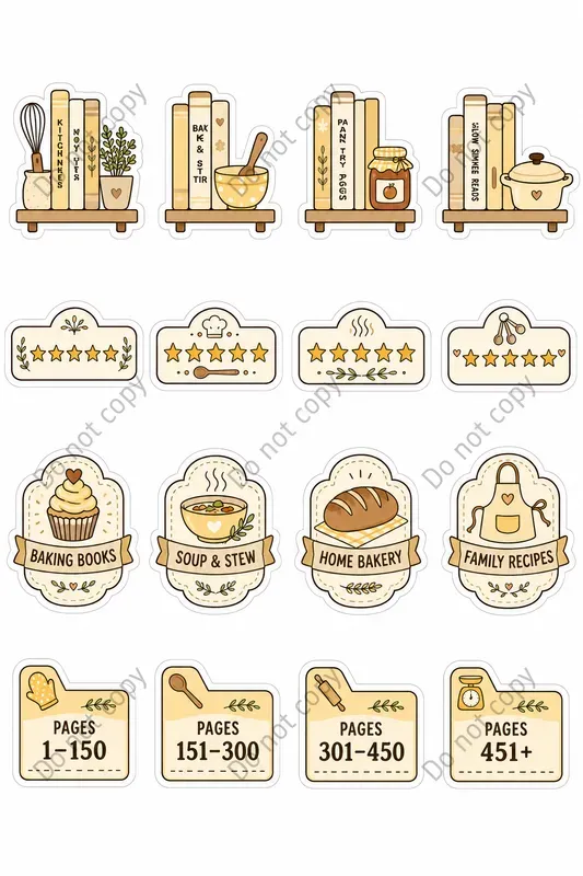Reading Tracker Sticker Sheets