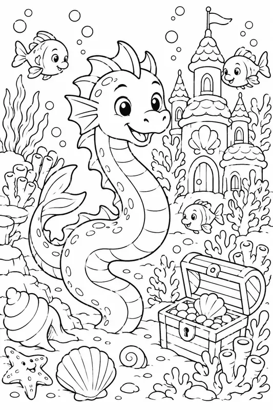 Cute Fantasy Creatures Coloring Books