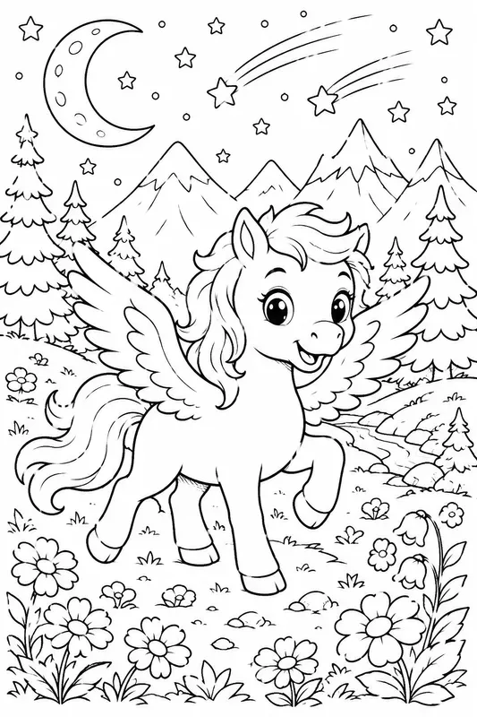 Cute Fantasy Creatures Coloring Books