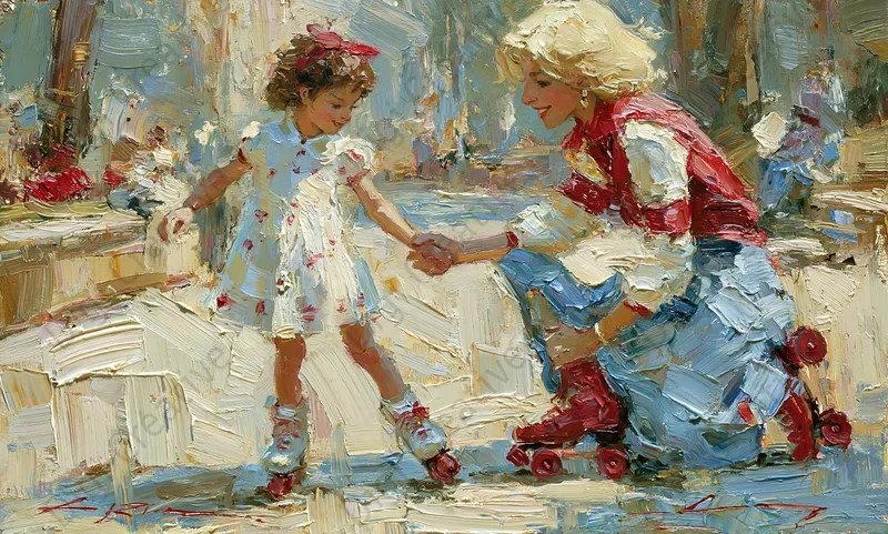 Timeless Mother Child Oil Portraits