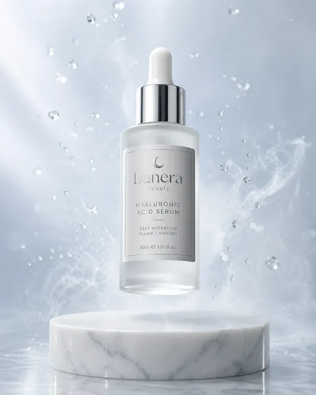 Luxury Floating Skincare Product Photography