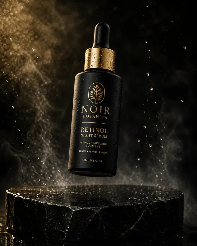 Luxury Floating Skincare Product Photography