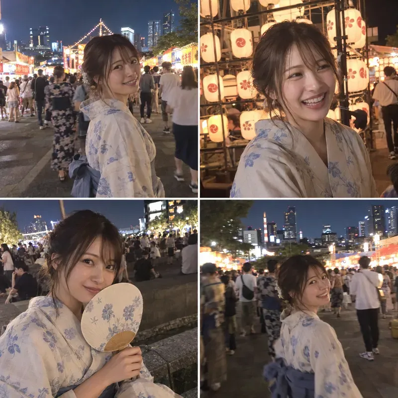 Candid Japanese Festival Social Photos