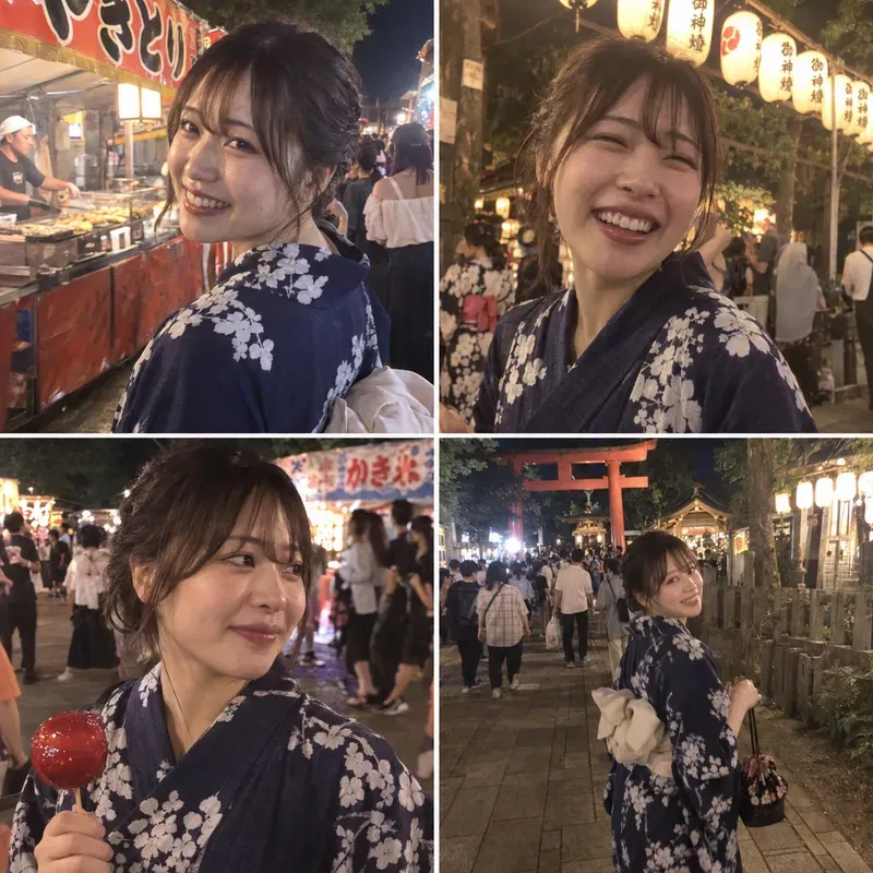 Candid Japanese Festival Social Photos