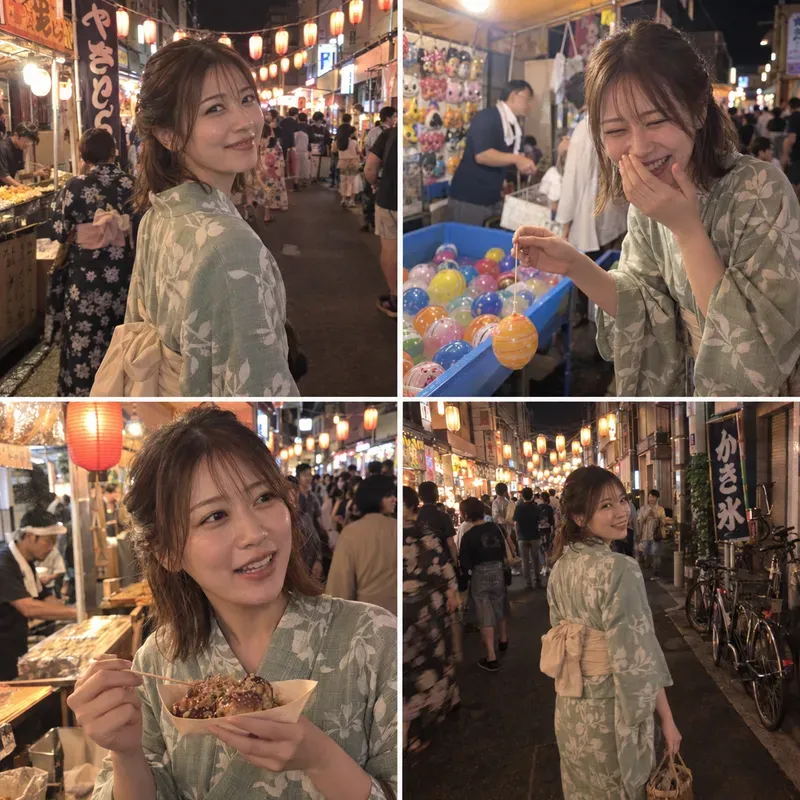 Candid Japanese Festival Social Photos