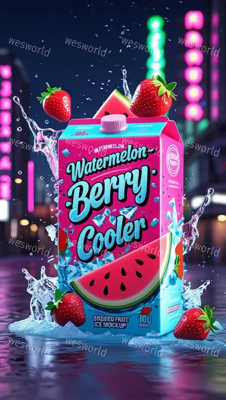 Product Packaging Juice Blast 3D Premium