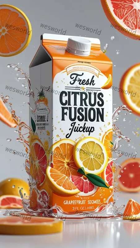 Product Packaging Juice Blast 3D Premium