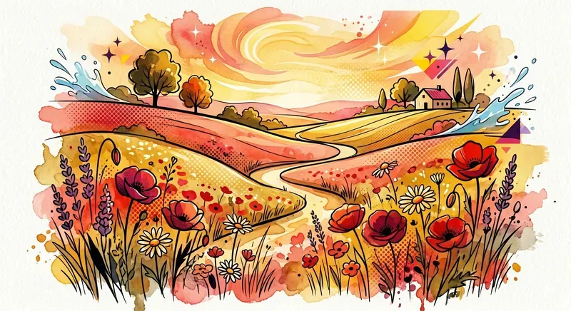Watercolor Pop Art Fusion Generator