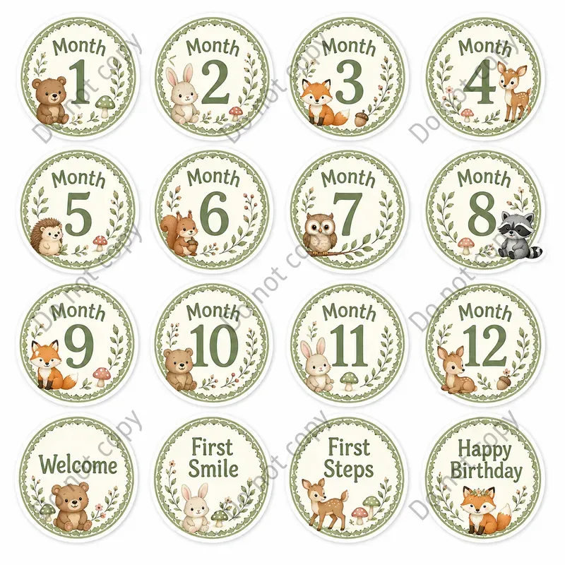 Baby Milestone Sticker Sets