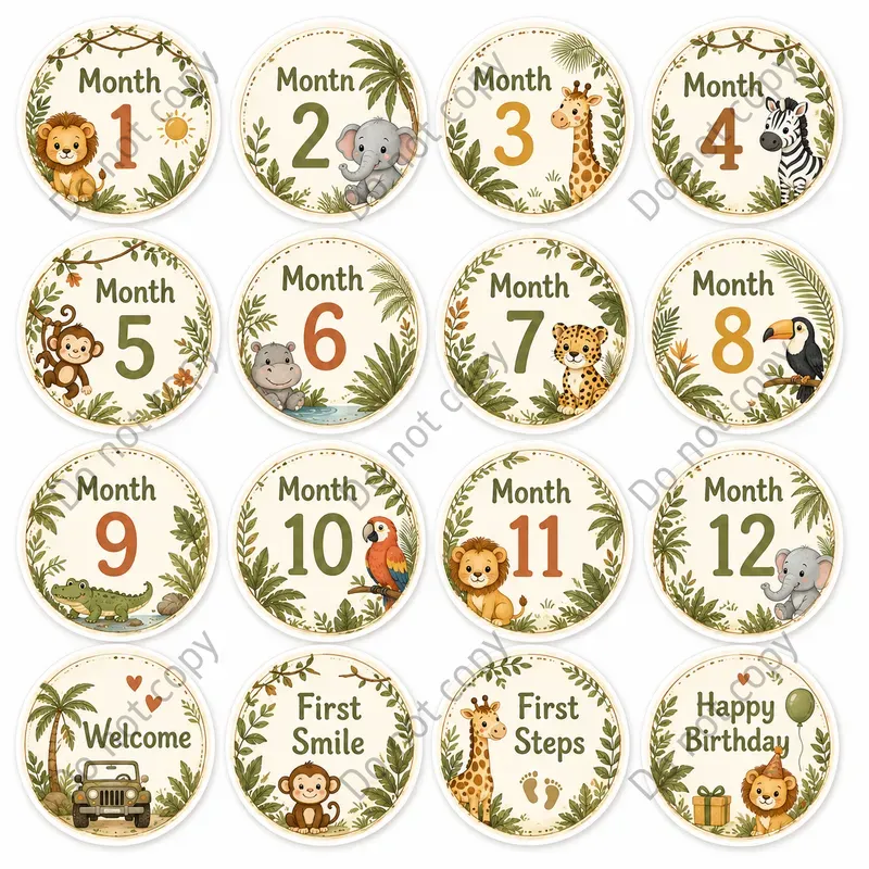 Baby Milestone Sticker Sets