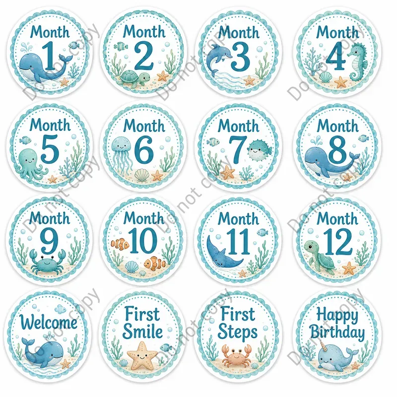 Baby Milestone Sticker Sets