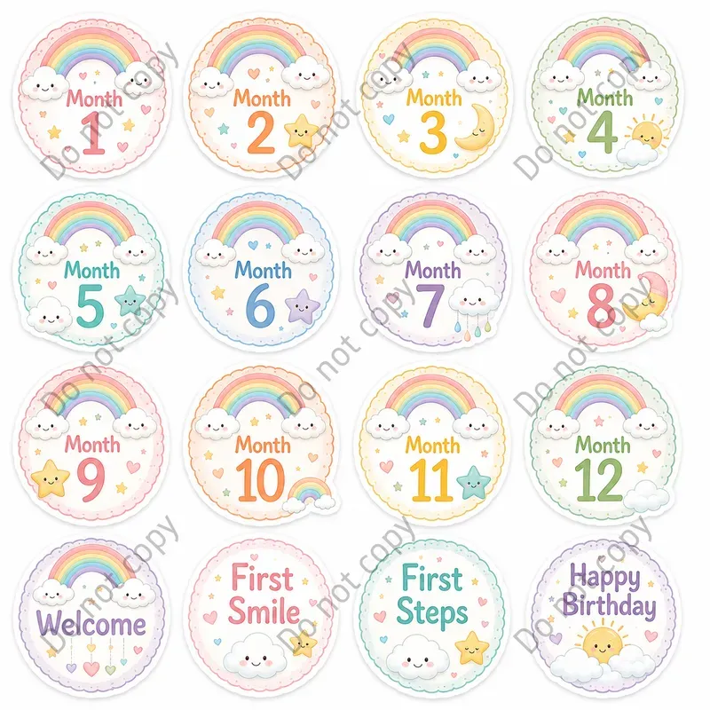 Baby Milestone Sticker Sets