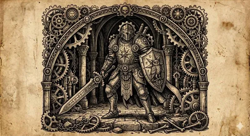 Dark Medieval Woodcut Art