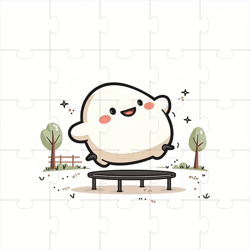 Friendly Blob Character Illustrations