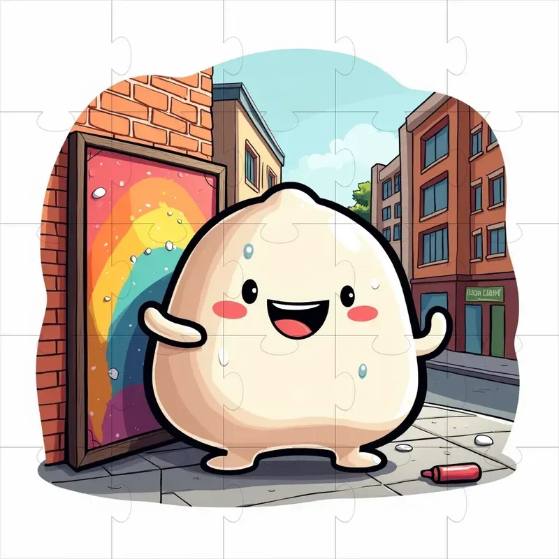 Friendly Blob Character Illustrations