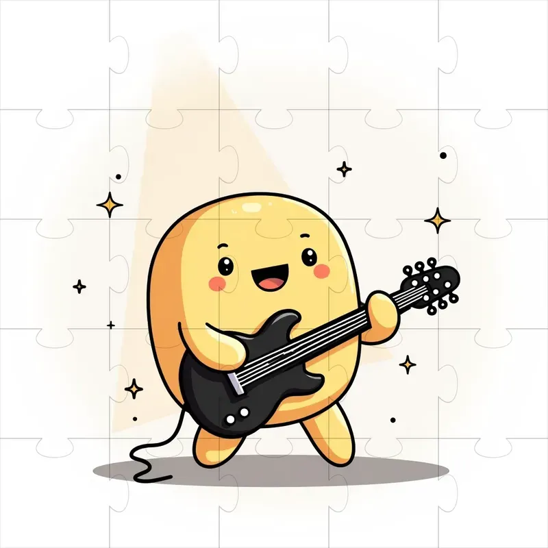 Friendly Blob Character Illustrations