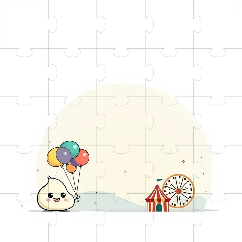 Friendly Blob Character Illustrations