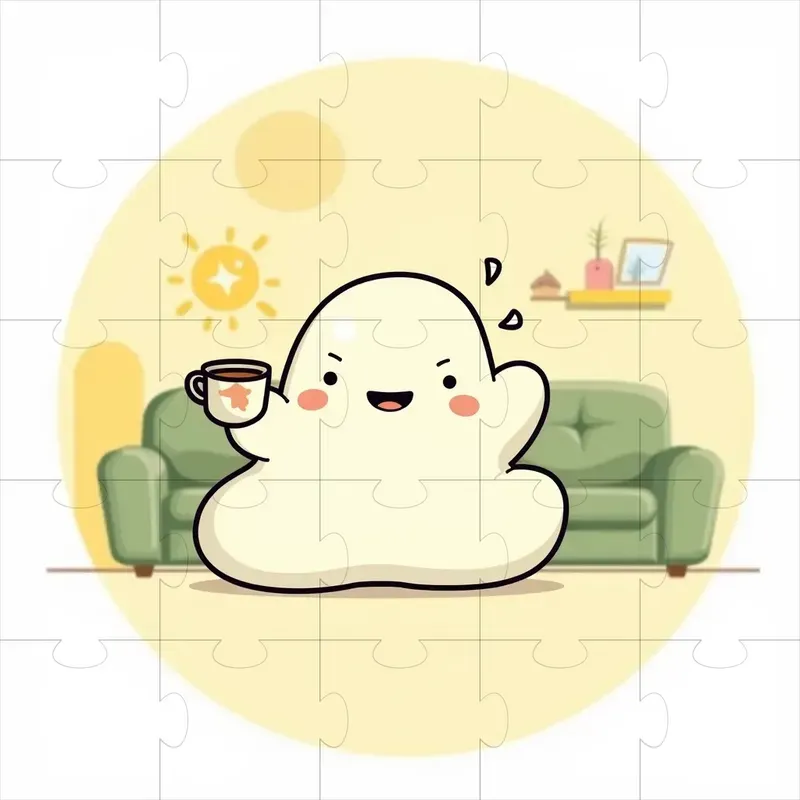 Friendly Blob Character Illustrations