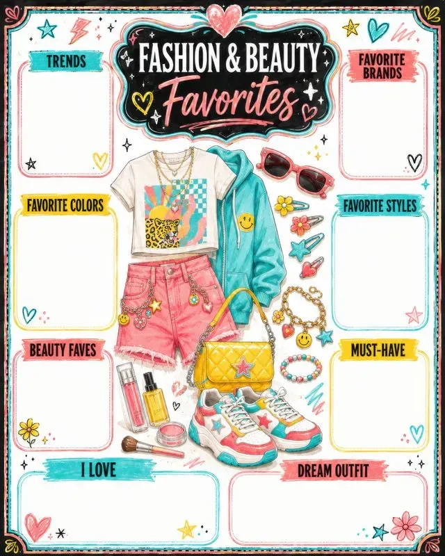 Fashion Beauty Style Favorites Posters