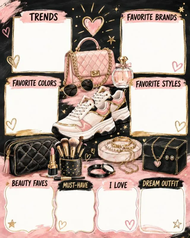 Fashion Beauty Style Favorites Posters