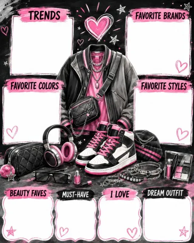 Fashion Beauty Style Favorites Posters