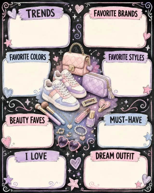 Fashion Beauty Style Favorites Posters