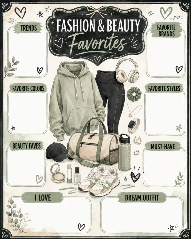 Fashion Beauty Style Favorites Posters