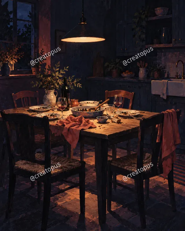 Velvet Night Gouache Art Prints