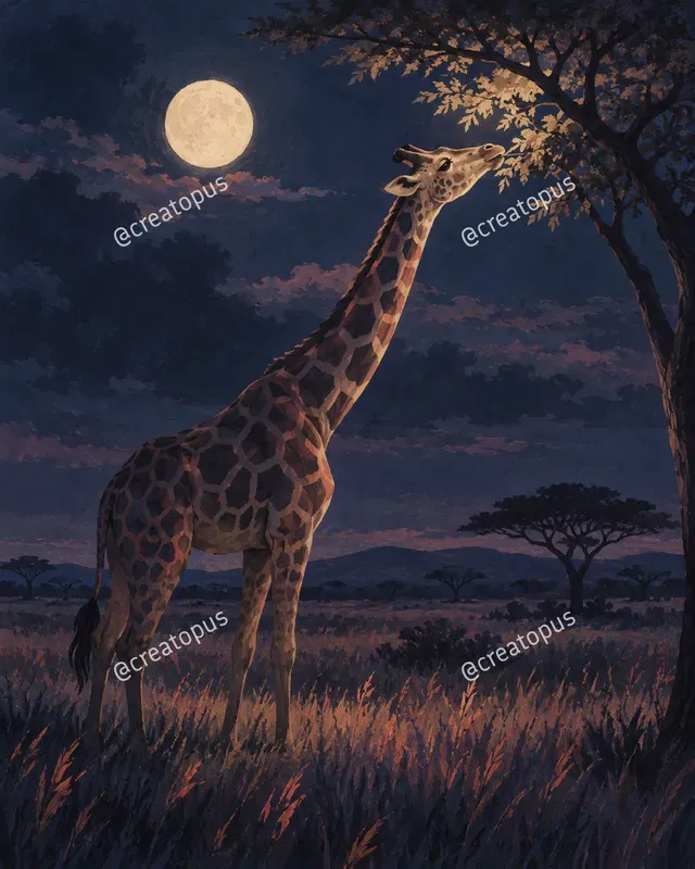 Velvet Night Gouache Art Prints