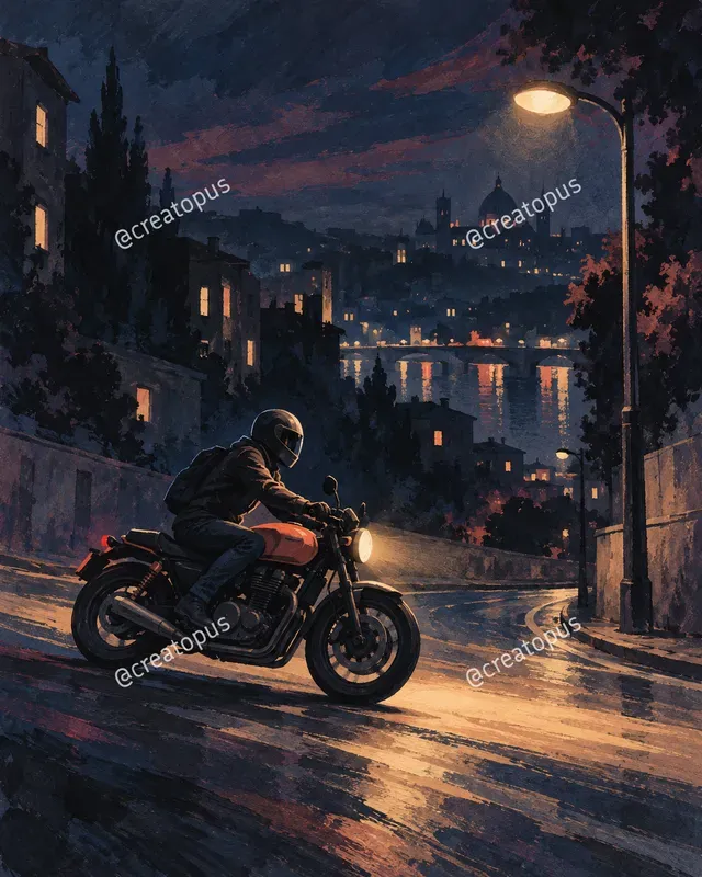 Velvet Night Gouache Art Prints