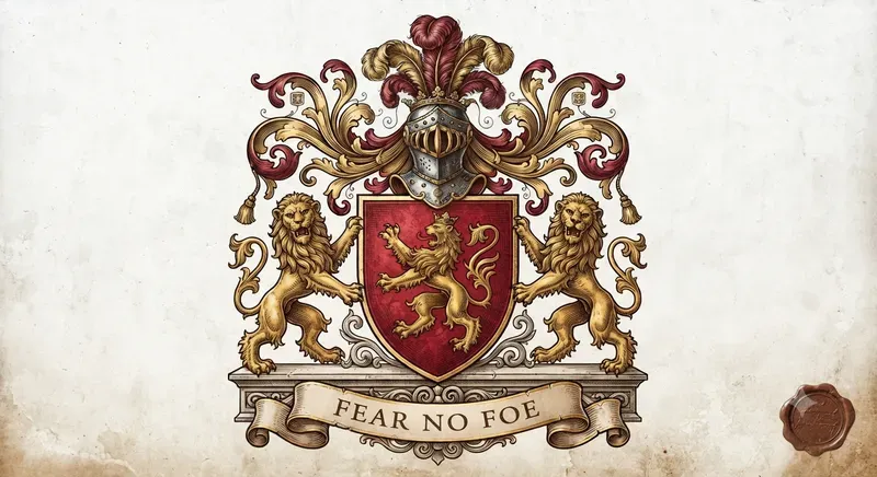 The Crimson Heraldic Crests