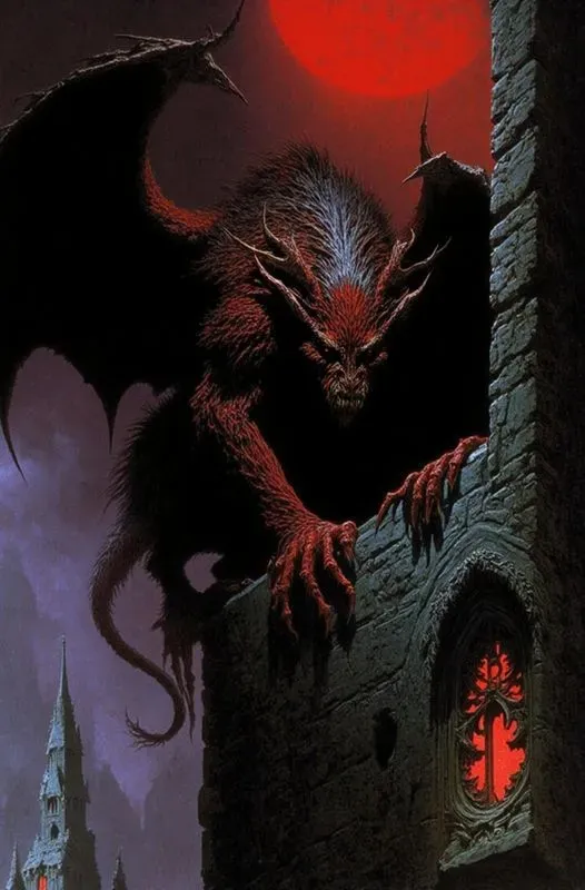 1980s Dark Fantasy Oil Paintings