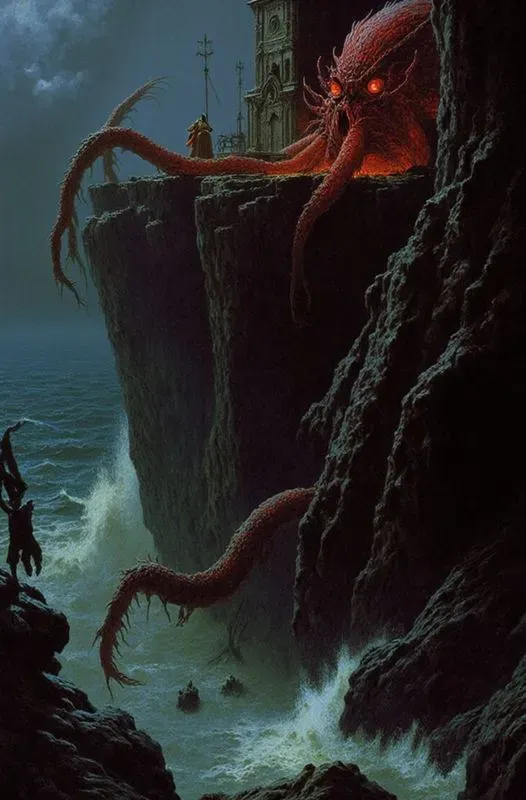 1980s Dark Fantasy Oil Paintings